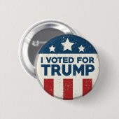 Badge Rond 5 Cm J'Ai Voté Pour Trump (Devant & derrière)