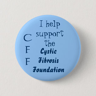 Badge Rond 5 Cm J'aide à soutenir, FibrosisFoundation cystique,