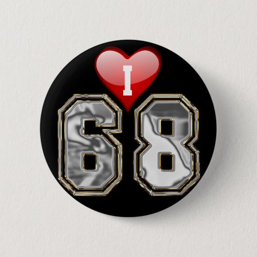 BADGE ROND 5 CM J'AIME 68 (Devant)