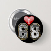 BADGE ROND 5 CM J'AIME 68 (Devant & derrière)