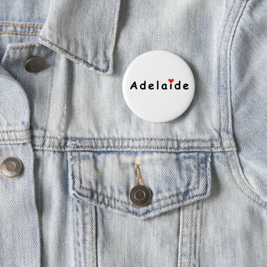 Badge Rond 5 Cm J'aime Adelaide (En situation)