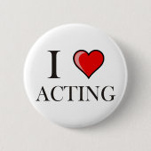 Badge Rond 5 Cm J'aime agir (Devant)