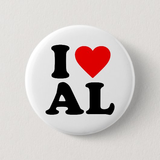 BADGE ROND 5 CM J'AIME AL (Devant)