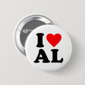 BADGE ROND 5 CM J'AIME AL (Devant & derrière)