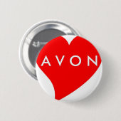 Badge Rond 5 Cm J'aime AVON (Devant & derrière)
