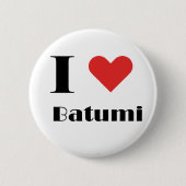 Badge Rond 5 Cm J'aime Batoumi (Devant)