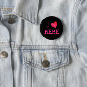 Badge Rond 5 Cm J'aime Bebe (En situation)