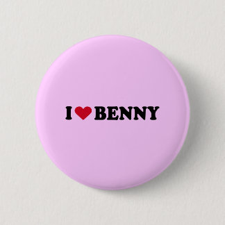 BADGE ROND 5 CM J'AIME BENNY