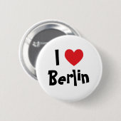 Badge Rond 5 Cm J'aime Berlin (Devant & derrière)
