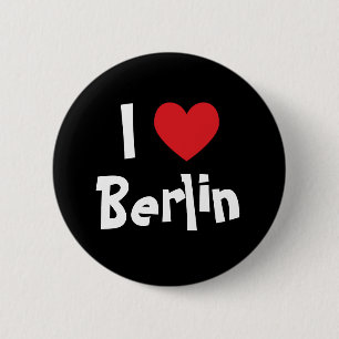 Badge Rond 5 Cm J'aime Berlin