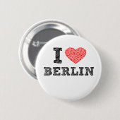 Badge Rond 5 Cm J'aime Berlin (Devant & derrière)