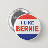 Badge Rond 5 Cm J'aime Bernie (Devant & derrière)