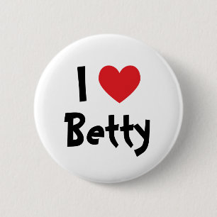Badge Rond 5 Cm J'aime Betty