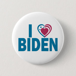 Badge Rond 5 Cm J'aime Biden