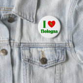 Badge Rond 5 Cm J'aime Bologna (En situation)