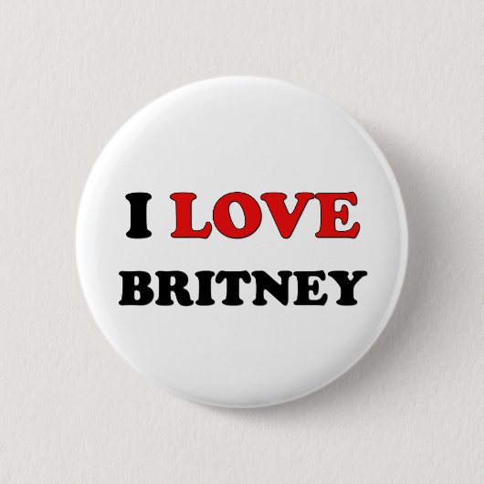 Badge Rond 5 Cm J'aime Britney (Devant)