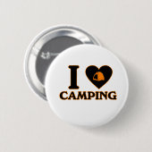 Badge Rond 5 Cm J'aime camper (Devant & derrière)