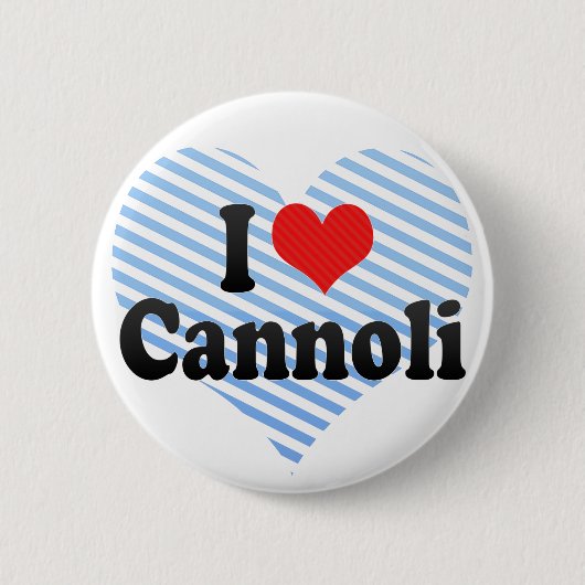 Badge Rond 5 Cm J'aime Cannoli (Devant)
