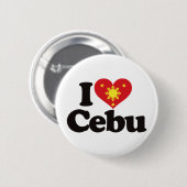 Badge Rond 5 Cm J'aime Cebu (Devant & derrière)