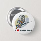 Badge Rond 5 Cm J'aime clôturer (Devant & derrière)