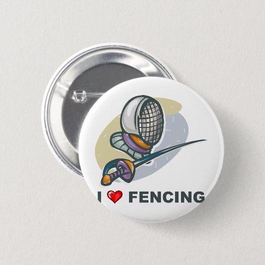 Badge Rond 5 Cm J'aime clôturer (Devant & derrière)