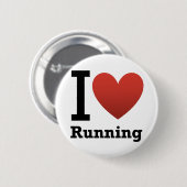 Badge Rond 5 Cm J'aime courir (Devant & derrière)