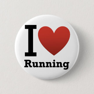Badge Rond 5 Cm J'aime courir