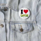 Badge Rond 5 Cm J'aime Cryptids (En situation)