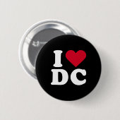 BADGE ROND 5 CM J'AIME DC (Devant & derrière)
