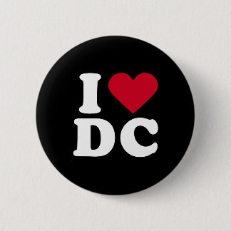 BADGE ROND 5 CM J'AIME DC