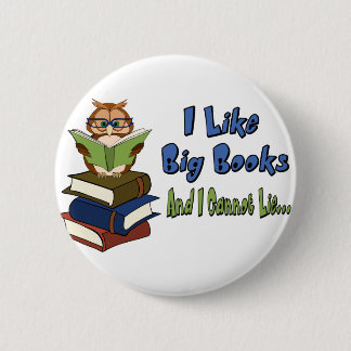 Badge Rond 5 Cm J'aime de grands livres
