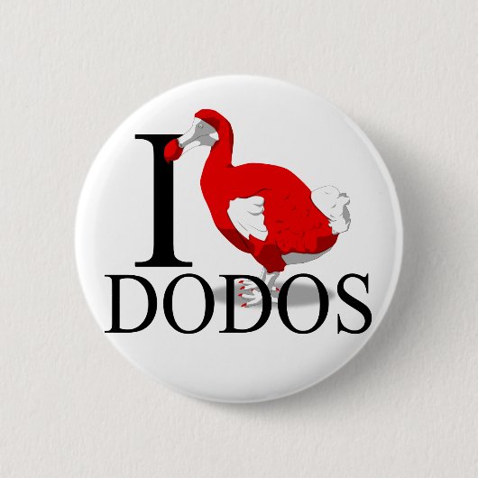 Badge Rond 5 Cm J'aime des boutons de drontes (Devant)
