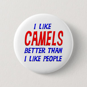 Badge Rond 5 Cm J'aime des chameaux meilleurs que j'aime le bouton