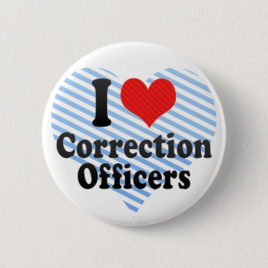 Badge Rond 5 Cm J'aime des dirigeants de correction (Devant)