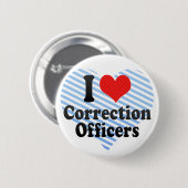Badge Rond 5 Cm J'aime des dirigeants de correction (Devant & derrière)