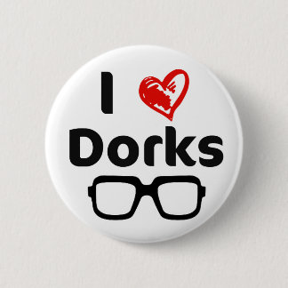 Badge Rond 5 Cm J'aime des dorks