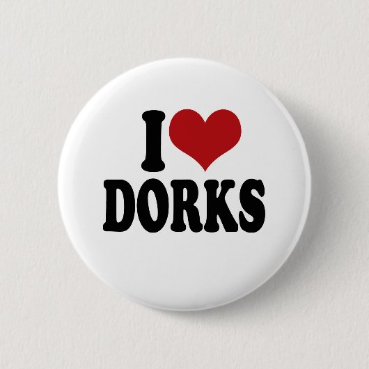 Badge Rond 5 Cm J'aime des dorks (Devant)