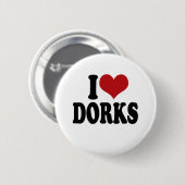 Badge Rond 5 Cm J'aime des dorks (Devant & derrière)