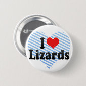 Badge Rond 5 Cm J'aime des lézards (Devant & derrière)