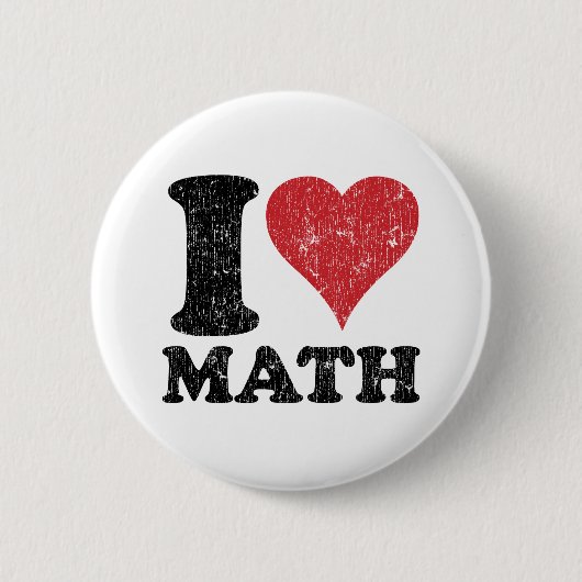 Badge Rond 5 Cm J'aime des maths (Devant)