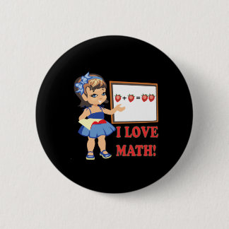 Badge Rond 5 Cm J'aime des maths