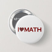 Badge Rond 5 Cm J'aime des maths (Devant & derrière)