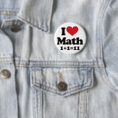 Badge Rond 5 Cm J'aime des maths ! (En situation)