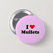 Badge Rond 5 Cm J'aime des mulets (Devant & derrière)
