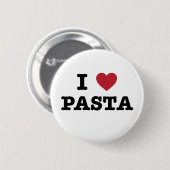 Badge Rond 5 Cm J'aime des pâtes (Devant & derrière)