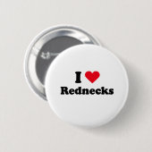Badge Rond 5 Cm J'aime des ploucs (Devant & derrière)
