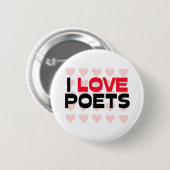 BADGE ROND 5 CM J'AIME DES POÈTES (Devant & derrière)