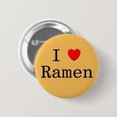 Badge Rond 5 Cm J'aime des Ramen (Devant & derrière)