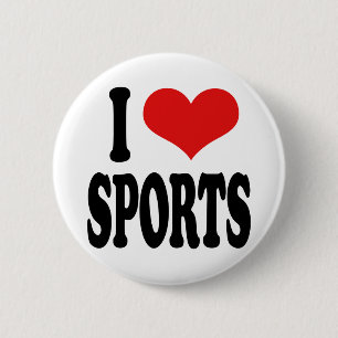 Badge Rond 5 Cm J'aime des sports