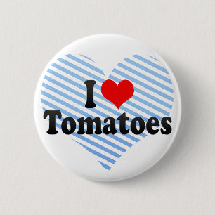 Badge Rond 5 Cm J'aime des tomates